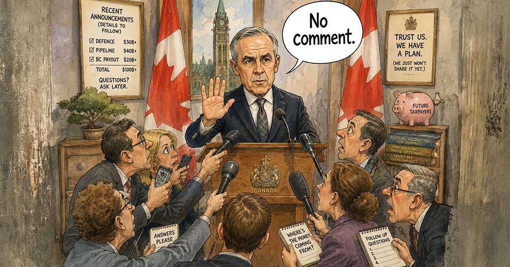 Carney wants your trust, not your questions