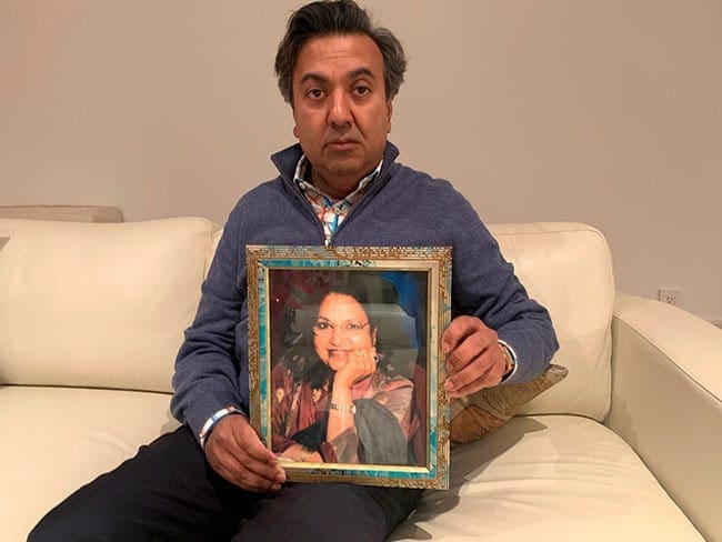 Sanjay-Goel-and-mother-Full - Camrose Voice When it comes to Indo-Canadians being killed in India, there seems to be a different standard for the RCMP